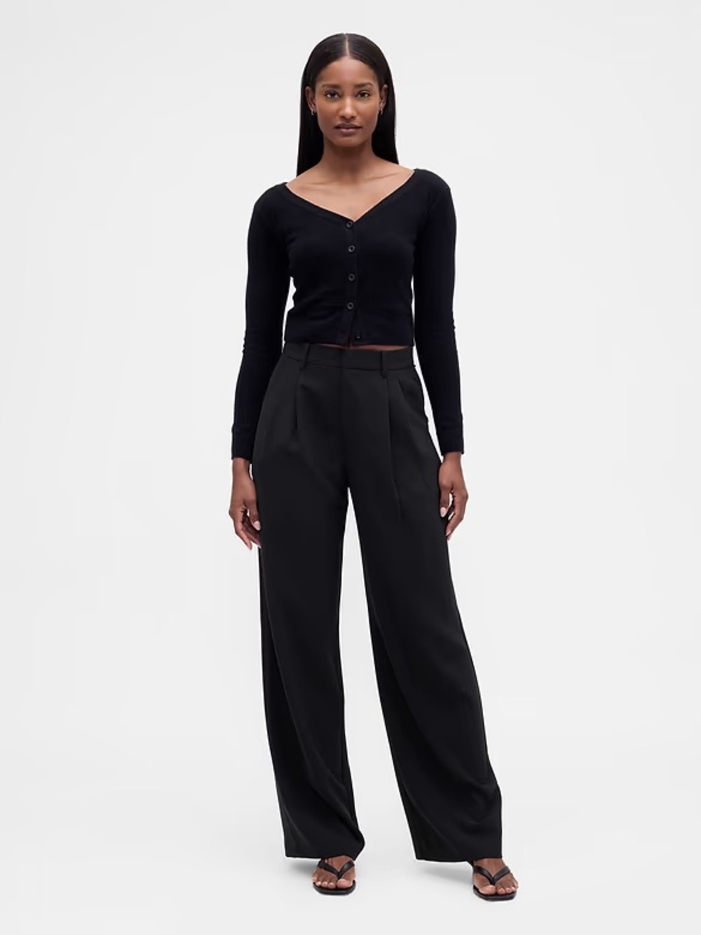 Gap Curvy 365 High Rise Pleated Trousers